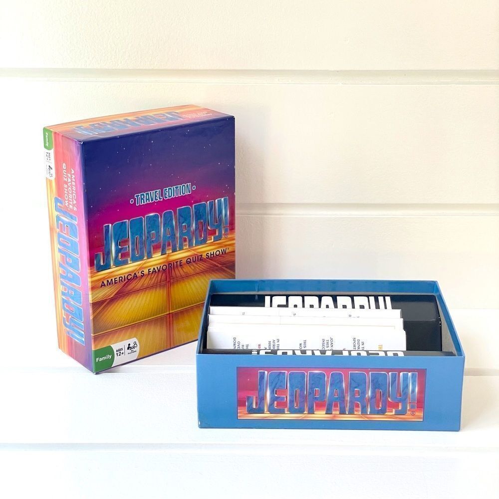 Outset Media Jeopardy Travel Edition Game New In Box - Picture 2 of 8